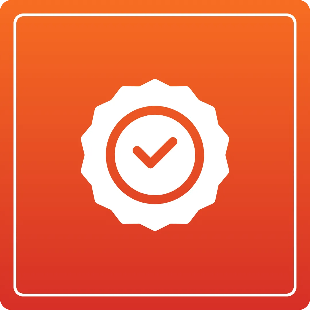 Welding & Assembly check mark icon. Symbolizes quality assurance in welding and assembly services | Duct Duct Goose