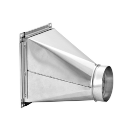 Airflow Transition Housings for Filter Box & Air Controls. Metal duct transition piece for industrial air movement and filtration in British Columbia.
