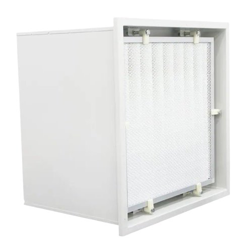 Standard Filter Box for air controls. This filter box is essential for maintaining clean air in ventilation systems. Air controls in British Columbia.