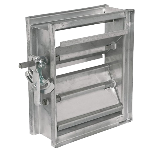 Volume Control Dampers (VCDs) for Air Controls system, used in Filter Box applications, regulating airflow in British Columbia buildings.